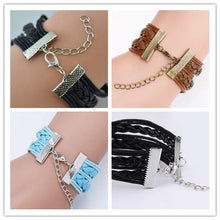 Carica l&#39;immagine nel visualizzatore di Gallery, Caimeytie Marrone Braccialetto Intrecciato Regolabile 12 Acquario - Ilgrandebazar