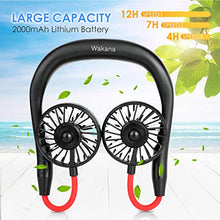 Carica l&#39;immagine nel visualizzatore di Gallery, Ventilatore Portatile Personale,Ventilatore Indossabile da Nero