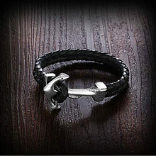 Carica l&#39;immagine nel visualizzatore di Gallery, ⭐️ IDEA REGALO Bracciale da Uomo in Vera Pelle | Diversi Modelli e Nero 5