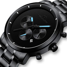 Carica l&#39;immagine nel visualizzatore di Gallery, Orologio Uomo Orologi da Polso Militare Cronografo Grandi Sportivo Model 1 - Ilgrandebazar