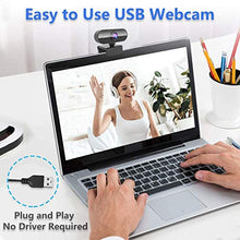 Carica l'immagine nel visualizzatore di Gallery, EDUPUP Webcam con microfono, 1080p HD Streaming Computer Web Camera -...
