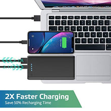 Carica l&#39;immagine nel visualizzatore di Gallery, Ekrist Powerbank 26800mAh【Alta capacità &amp; Ricarica Rapida】 Caricatore Nero - Ilgrandebazar
