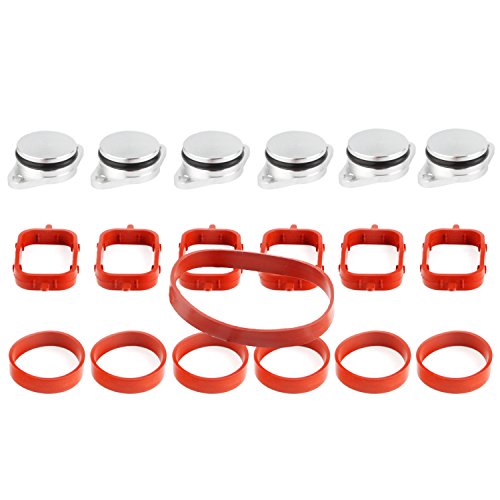 Twowinds - Guarnizione Del Collettore Di Aspirazione 11612246949 Compatibile Con BMW E81 E46 E90 E91 E92 E39 (set Di 5 - 6
