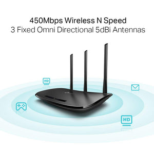 TP-Link TL-WR940N Router Ethernet Wi-Fi N450 Mbps a 2.4 GHz, 5 N450, Nero - Ilgrandebazar