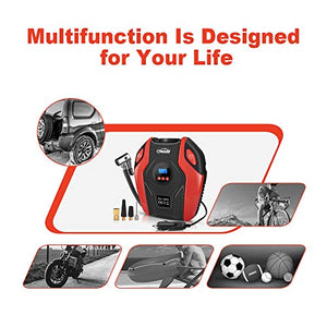 Oasser Compressore Aria Portatile Auto, Mini Pompa Elettrica Ricaricabile P6 - Ilgrandebazar