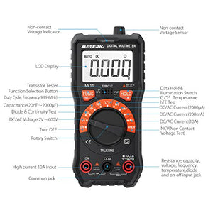 Multimetro Meterk 2000 Range automatico True RMS Digital Intelligent Tester,... - Ilgrandebazar