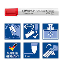 Carica l'immagine nel visualizzatore di Gallery, STAEDTLER Lumocolor whiteboard marker, confezione da 4, punta tonda, 4 pezzi - Ilgrandebazar