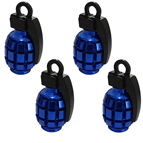4pz Ruota Pneumatico Valvola Stelo Cappucci Universale con Chiave Set