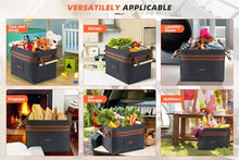 Carica l&#39;immagine nel visualizzatore di Gallery, YIHATA Cesto Portalegna in Feltro per Legna da Ardere, Borsa Portalegna, Cesta Pieghevole con Manici Rinforzati | Ideale per Interni, Camino | Stabile con Telaio Metallico Integrato | Grigio Scuro