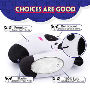 Cuscino da Viaggio per Bambini H HOMEWINS Cervicale Ultra Panda