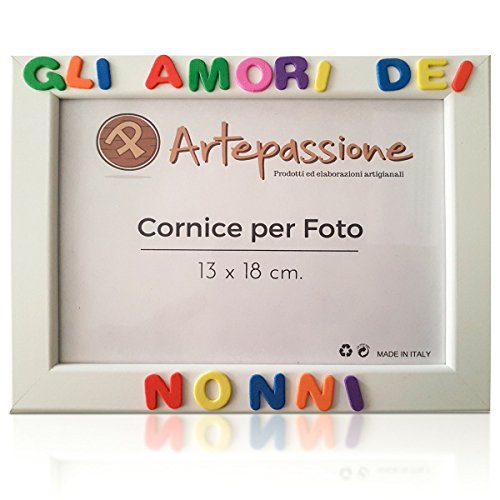 Cornici per foto in legno con la scritta Gli Amori dei Nonni, da appoggiare... - Ilgrandebazar