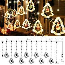 Carica l'immagine nel visualizzatore di Gallery, MOYKSRR Luci Tenda Natale, 3M Tenda luminosa a LED, Catena di Luci Decorative con Telecomando 8 Modalità Impermeabile LED Tenda Luminosa, Luci di Natale per Decorazioni Finestre, Feste, Giardino