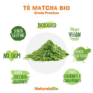 Tè Verde Matcha Biologico in Polvere [ GRADO PREMIUM ] da 50 grammi. The... - Ilgrandebazar