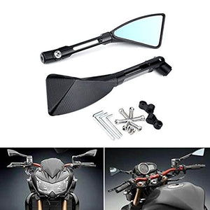 KATUR Specchietto retrovisore Moto Triangolo Nero Demone Lama Stile