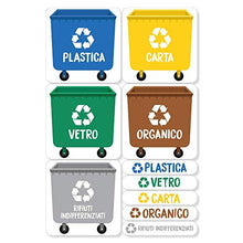 Carica l'immagine nel visualizzatore di Gallery, Haberdashery Online 5 Etichette adesive per Raccolta rifiuti. Adesivi Il... - Ilgrandebazar