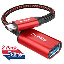 Carica l'immagine nel visualizzatore di Gallery, Nimaso Adattatore USB C a 3.0 [ OTG - 2 Pezzi]，Adattatore Tipo-C a Rosso