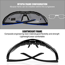 Carica l&#39;immagine nel visualizzatore di Gallery, FREE SOLDIER Occhiali da Sole da Uomo Polarizzati 5 in 1 Occhiale Ciclismo MTB Softair Occhiali Tattici Militari Anti-UV400 Protezione per Ciclismo, Corsa, Pesca, Guida, Sport All&#39;aperto, Blu