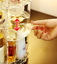 Carica l&#39;immagine nel visualizzatore di Gallery, MELUR Organizzatore di trucco, espositore cosmetico girevole da 360 gradi,...