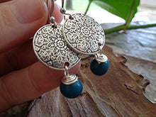 Carica l&#39;immagine nel visualizzatore di Gallery, ✿ SEMI DI ASAI TURCHESE BOHO ETHNO MANDALA ✿ orecchini esotici - regalo...