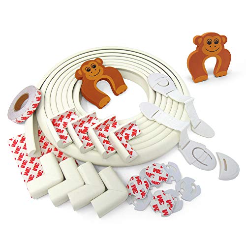 Paraspigoli bambini AIE + 5 Metri Protezione Spigoli, 8 Bianco / White - Ilgrandebazar