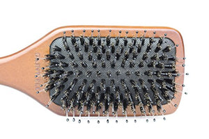GAINWELL SPAZZOLA CAPELLI SETOLE NATURALI- 100% setole di cinghiale con... - Ilgrandebazar