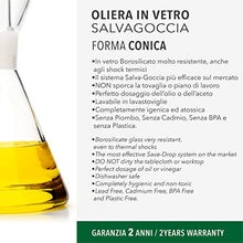 Carica l&#39;immagine nel visualizzatore di Gallery, Classe Italy - Oliera in Vetro salvagoccia Conica-Dosatore Olio e 250 ml - Ilgrandebazar