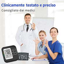 Carica l&#39;immagine nel visualizzatore di Gallery, Misuratore Pressione Sanguigna da Braccio - Lovia Sfigmomanometro Digitale...