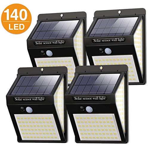 Luci solari per esterni, 140 LED, Litogo, versione 2020, esterni con...