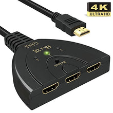 Carica l&#39;immagine nel visualizzatore di Gallery, HDMI Switch 4K, GANA 3 In 1 Uscita Splitter Commutatore Supporta...