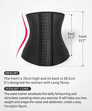Carica l&#39;immagine nel visualizzatore di Gallery, YIANNA Danna Latex Corsetto Dimagrante Bustino Modellante Stringivita L, Nero - Ilgrandebazar