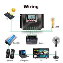 Carica l&#39;immagine nel visualizzatore di Gallery, SolaMr 60A Regolatore di Carica Solare 12V/24V/36V/48V Regolatore Intelligente di Tensione di Identificazione Automatica con Display LCD per Solar Home System - WP6048D