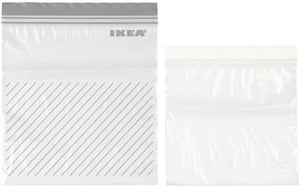 Ikea ISTAD - Sacchetti per alimenti riutilizzabili a doppia tenuta, 2,5 l, confezione da 100 sacchetti Ikea ISTAD - Sacchetti per alimenti riutilizzabili a doppia tenuta, 2,5 l, confezione da 100 sacchetti