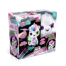 Carica l&#39;immagine nel visualizzatore di Gallery, Rocco Giocattoli - Airbrush Plush Unicorno Brilla al Buio