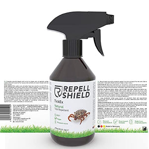 RepellShield Spray Repellente Zecche Uomo per Pelle, Vestiti e Casa - Antizecche Uomo Spray per Escursioni - Spray Antiparassitario e Antizanzare Giardino - Efficiente Spray Antipulci per Ambienti