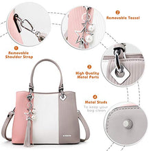 Carica l&#39;immagine nel visualizzatore di Gallery, Pomelo Best Borsa a mano Donne Pelle Spalla Tracolla Tote Grigio Grande