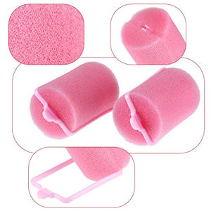 18 Pezzi Spugna Capelli Bigodini 40 mm Schiuma Morbida Styling... - Ilgrandebazar