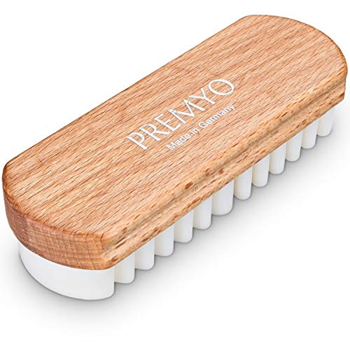 PREMYO Spazzola per Scarpe Scamosciate Ideale Cura Pulizia Delicata di Pelli...