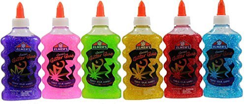 Elmer's Washable Glitter Glue, 6 oz Bottles, 6-Pack, Multicolore - Ilgrandebazar