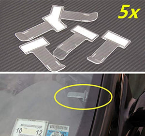 Supporto per ticket parcheggio, parabrezza, autoadesivo, clip per... - Ilgrandebazar