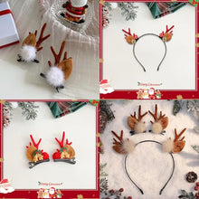 Carica l&#39;immagine nel visualizzatore di Gallery, 4PCS Cerchietto Natale Fermagli per Capelli Natale, Cerchietto Renna e Mollette Capelli con Corna Renna, Cerchietti Natalizi Fermagli Capelli Accessori Capelli Natale Accessori Natalizi Donna Bambina