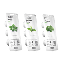 Carica l&#39;immagine nel visualizzatore di Gallery, Click &amp; Grow Starter Pack Erbe Aromatiche - Set di 3 confezioni capsule... - Ilgrandebazar