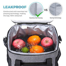 Carica l&#39;immagine nel visualizzatore di Gallery, Lifewit 17L Borsa Termica Porta Pranzo della Spesa Frigo Grigio