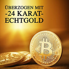 Carica l&#39;immagine nel visualizzatore di Gallery, innoGadgtes Moneta Fisica Bitcoin rivestita in Oro 24 carati. Bitcoin, - Ilgrandebazar