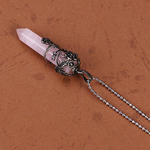 Carica l&#39;immagine nel visualizzatore di Gallery, ULTNICE Ciondolo di cristallo Collana Quarzo Rosa - Ilgrandebazar