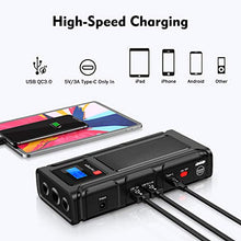 Carica l&#39;immagine nel visualizzatore di Gallery, Teaisiy Avviatore Batteria Auto, 1000A 18000mAh Impermeabile Avviatore...