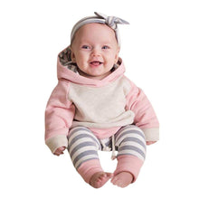 Carica l&#39;immagine nel visualizzatore di Gallery, Kfnire T-Shirt Top + Pantaloni Completi per Bambina con Felpa Rosa... - Ilgrandebazar