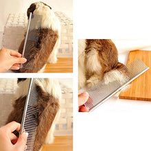 Carica l'immagine nel visualizzatore di Gallery, Pettine per animali Zimingu in acciaio inox, qualità professionale, la... - Ilgrandebazar