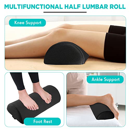 Cuscino Lombare Tusscle A Forma Di D - Per Sedia Ufficio E Auto | Schiuma High Resilience, Cinghia Regolabile - Foto 12