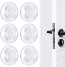 Carica l&#39;immagine nel visualizzatore di Gallery, Jinhuaxin Fermaporta per porta Trasparente, 6 pezzi Gommini Trasparenti Adesivi Silicone per Proteggere il Muro, Gommini Adesivi tondi Porte per Cassetti Porte Finestre Pareti Ante