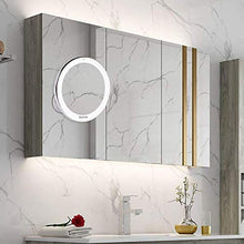 Carica l&#39;immagine nel visualizzatore di Gallery, Auxmir Specchio Ingranditore 10X da 6,5 Pollici Trucco Illuminato...